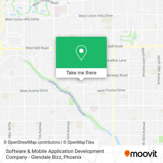 Software & Mobile Application Development Company - Glendale Bizz map