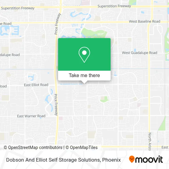 Dobson And Elliot Self Storage Solutions map