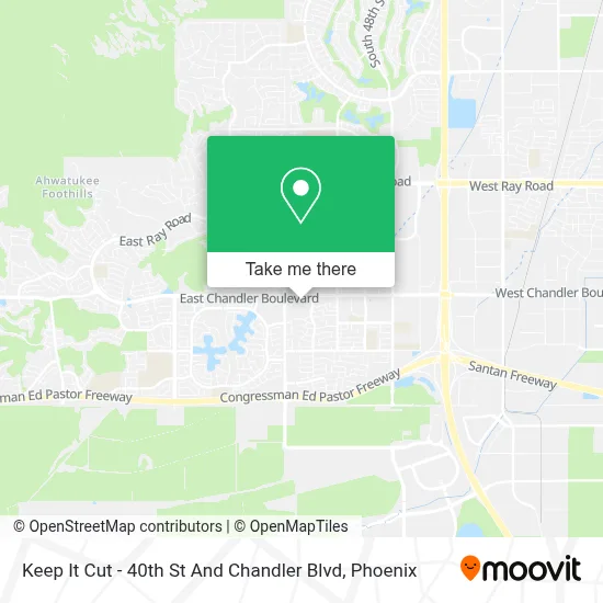 Keep It Cut - 40th St And Chandler Blvd map