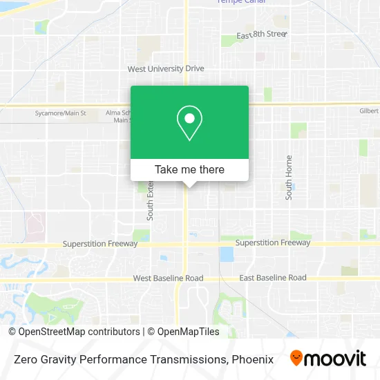 Zero Gravity Performance Transmissions map