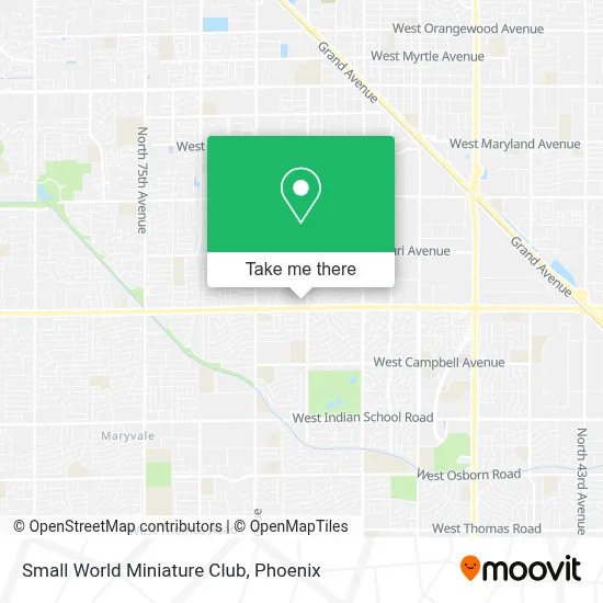 Small World Miniature Club map