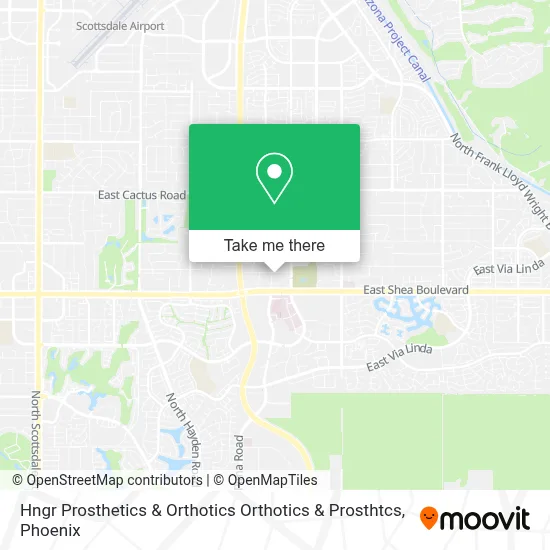 Hngr Prosthetics & Orthotics Orthotics & Prosthtcs map