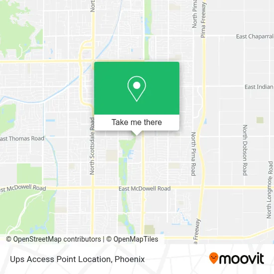 Ups Access Point Location map