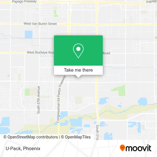 U-Pack map