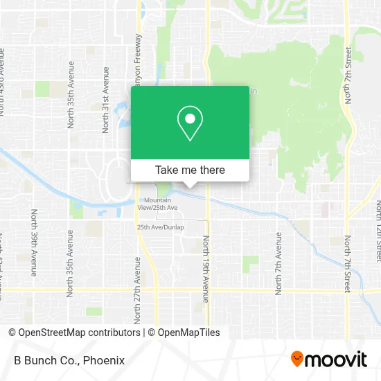 B Bunch Co. map