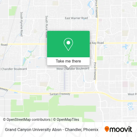 Grand Canyon University Absn - Chandler map