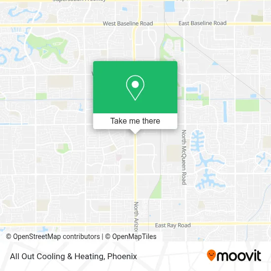 All Out Cooling & Heating map