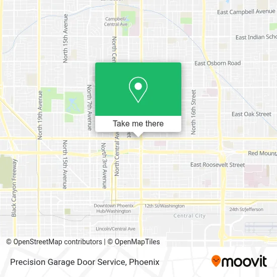 Precision Garage Door Service map