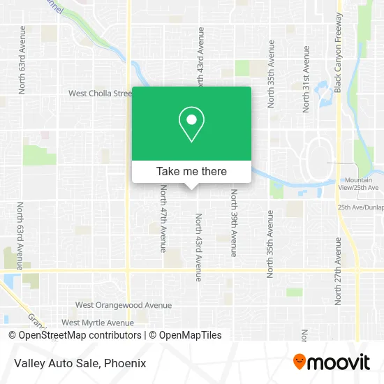 Valley Auto Sale map