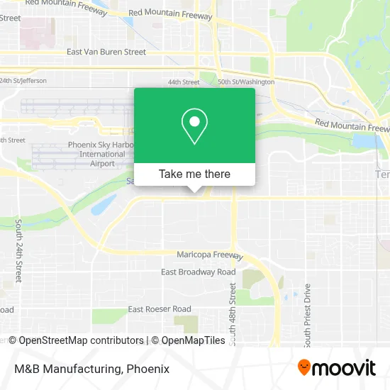 M&B Manufacturing map