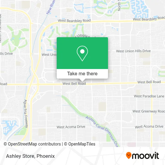 Ashley Store map