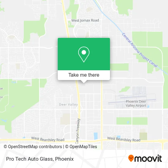 Pro Tech Auto Glass map