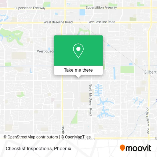 Checklist Inspections map