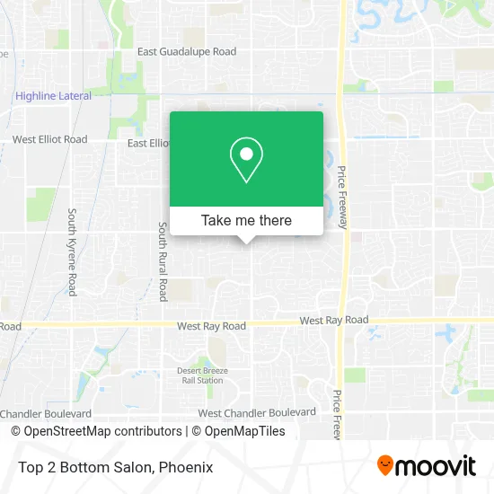 Top 2 Bottom Salon map