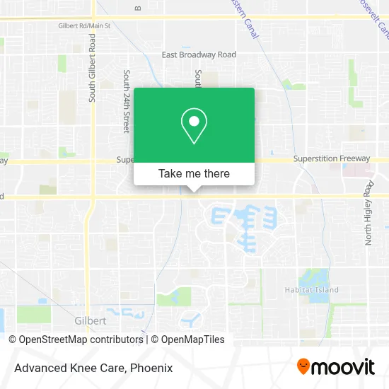 Advanced Knee Care map