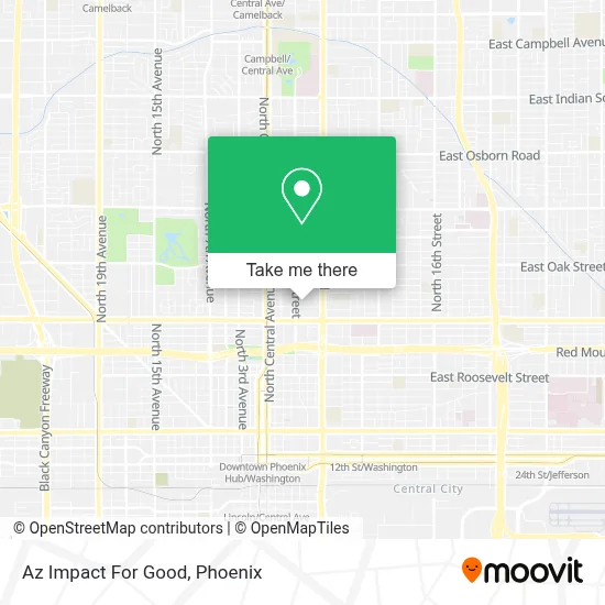 Az Impact For Good map