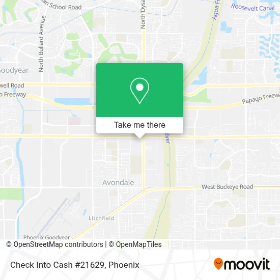 Check Into Cash #21629 map