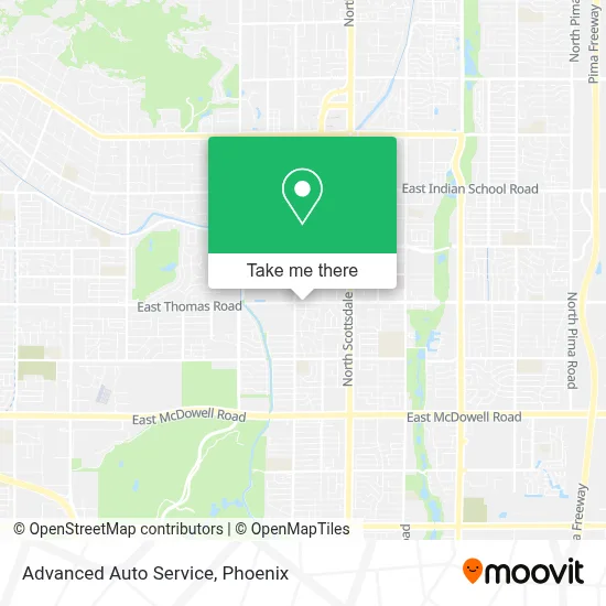 Advanced Auto Service map