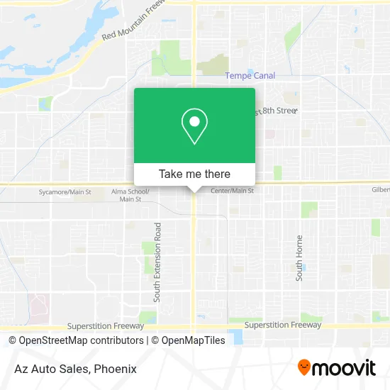 Az Auto Sales map