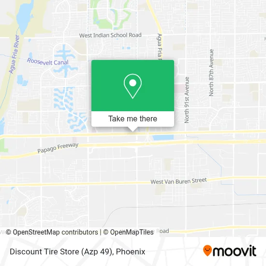 Discount Tire Store (Azp 49) map