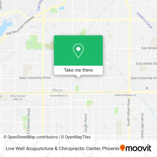 Live Well Acupuncture & Chiropractic Center map