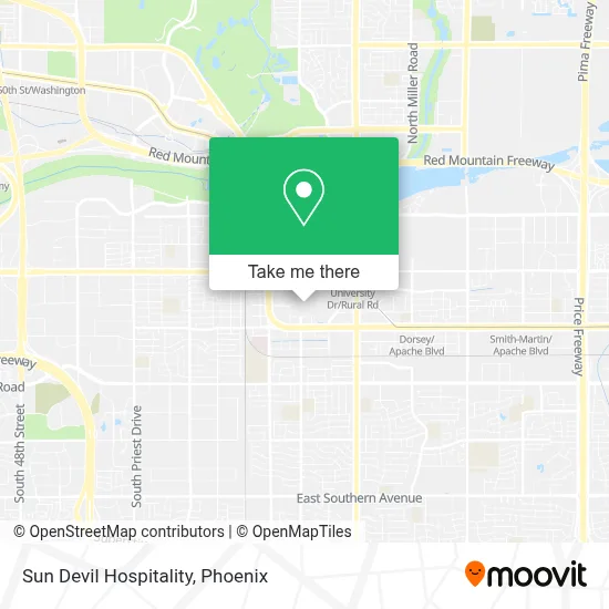 Sun Devil Hospitality map