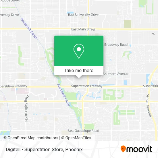 Digitell - Superstition Store map
