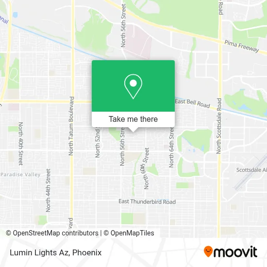 Lumin Lights Az map