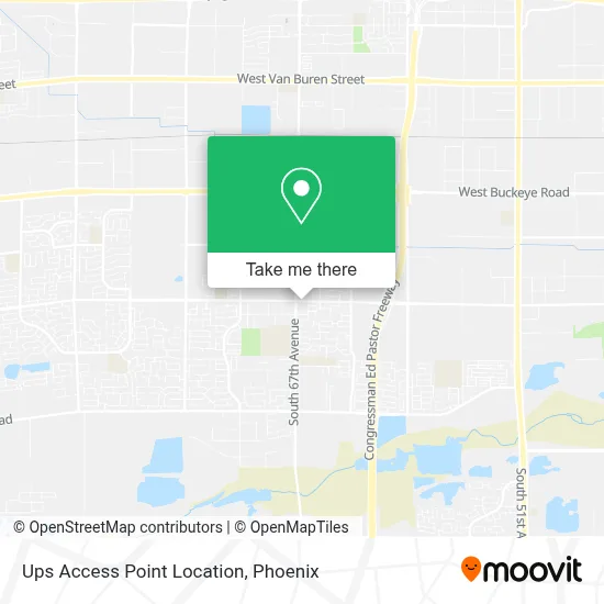Ups Access Point Location map