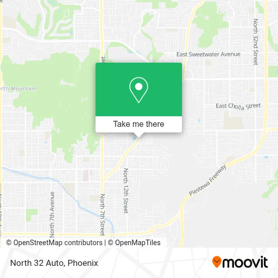 North 32 Auto map