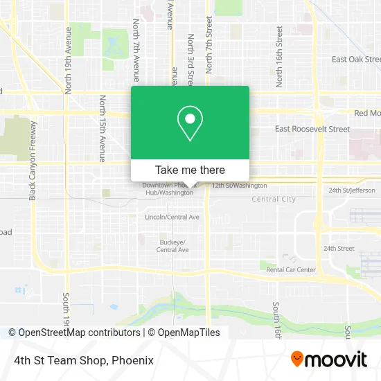4th St Team Shop map