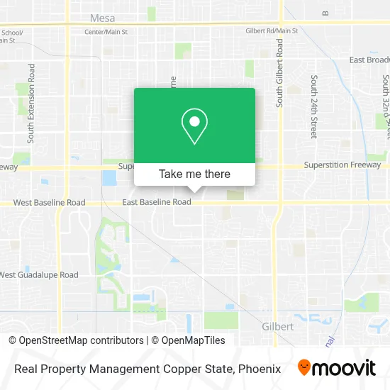 Real Property Management Copper State map