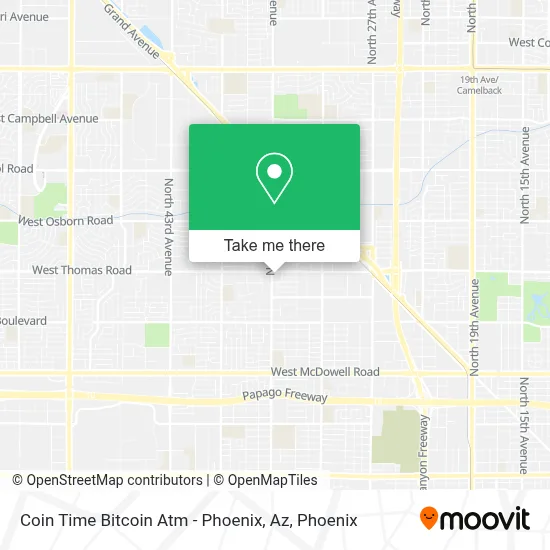 Coin Time Bitcoin Atm - Phoenix, Az map