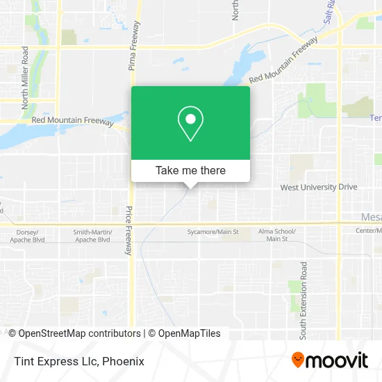 Tint Express Llc map