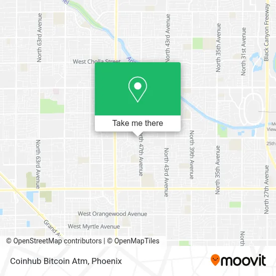 Coinhub Bitcoin Atm map