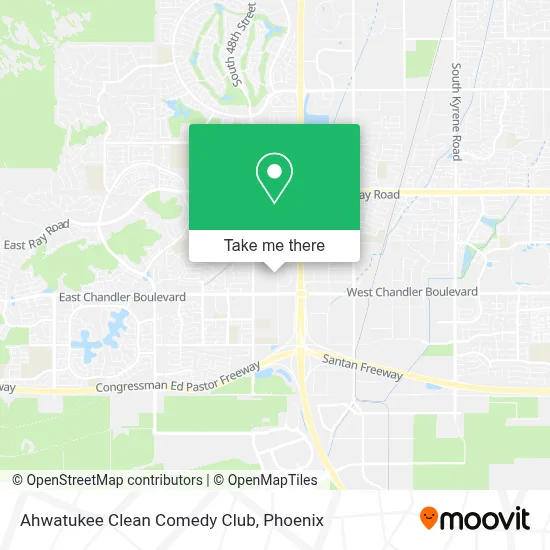 Ahwatukee Clean Comedy Club map