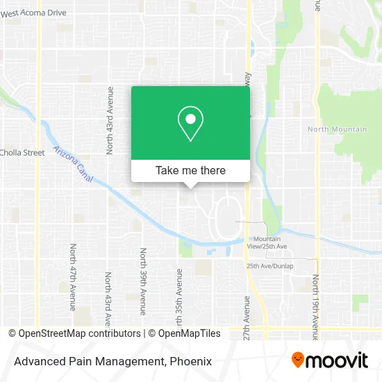 Advanced Pain Management map