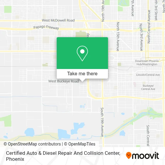 Certified Auto & Diesel Repair And Collision Center map