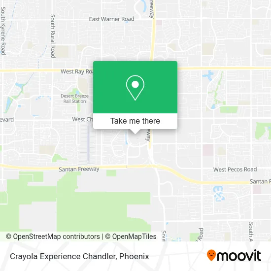 Crayola Experience Chandler map