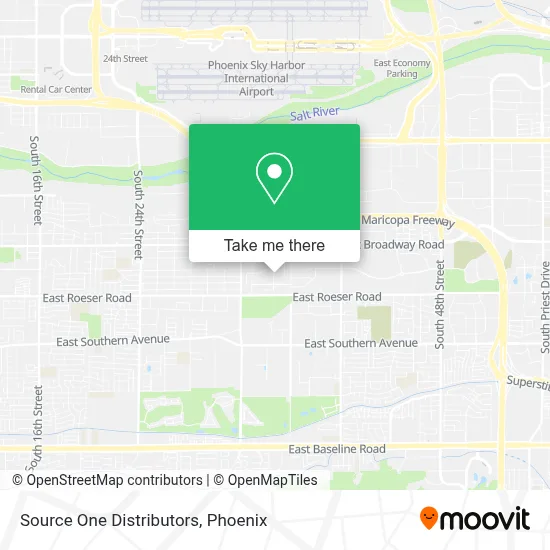 Source One Distributors map