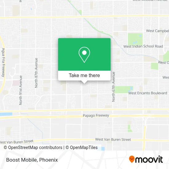 Boost Mobile map