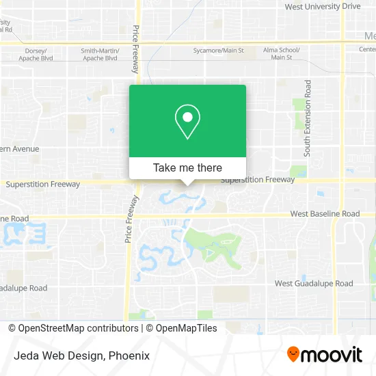 Jeda Web Design map