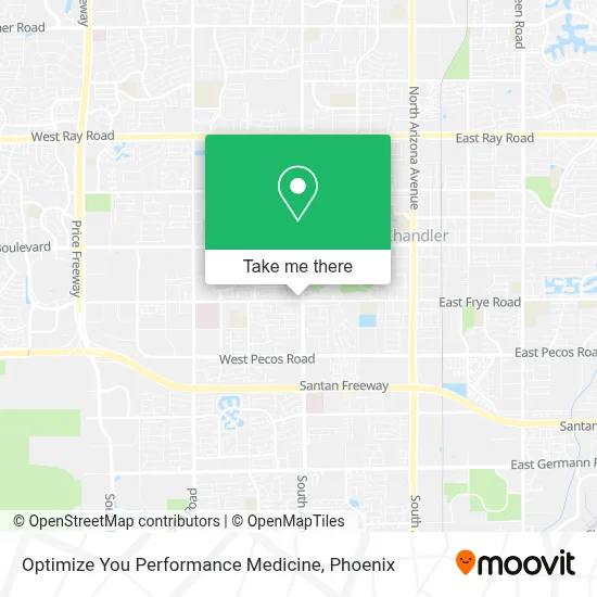 Optimize You Performance Medicine map