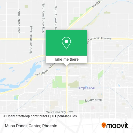 Musa Dance Center map
