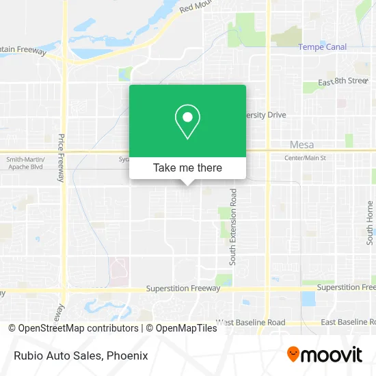 Rubio Auto Sales map
