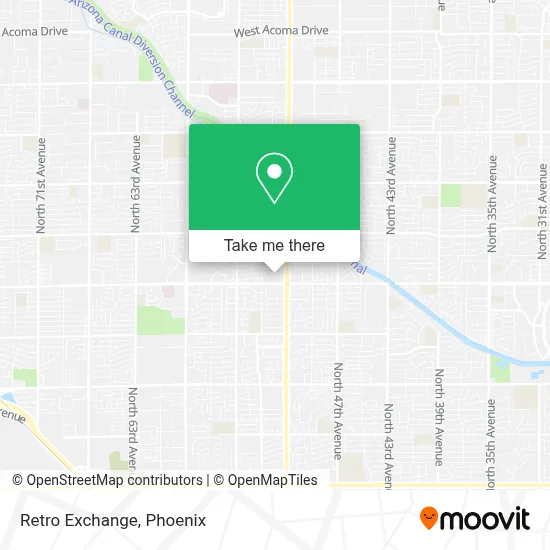 Retro Exchange map
