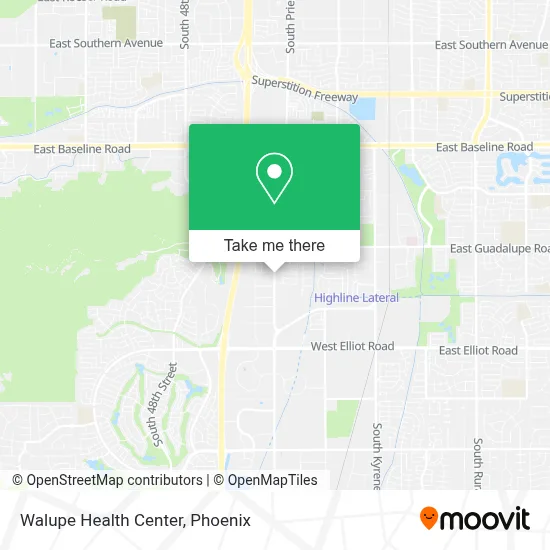 Walupe Health Center map