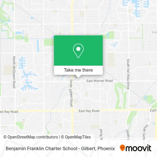 Benjamin Franklin Charter School - Gilbert map