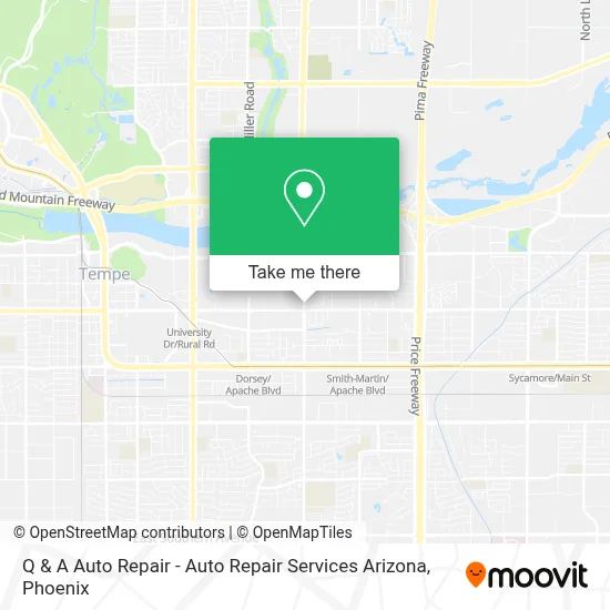 Q & A Auto Repair - Auto Repair Services Arizona map