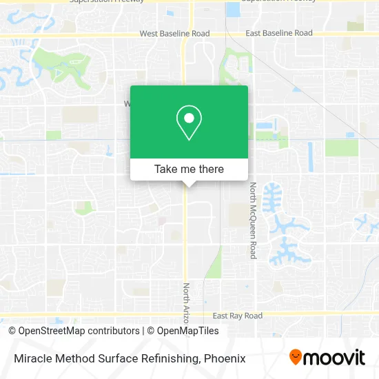 Miracle Method Surface Refinishing map